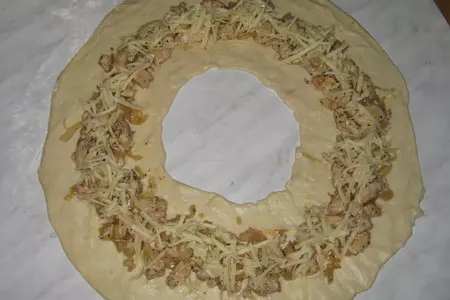 Кольцо с курицей: шаг 4