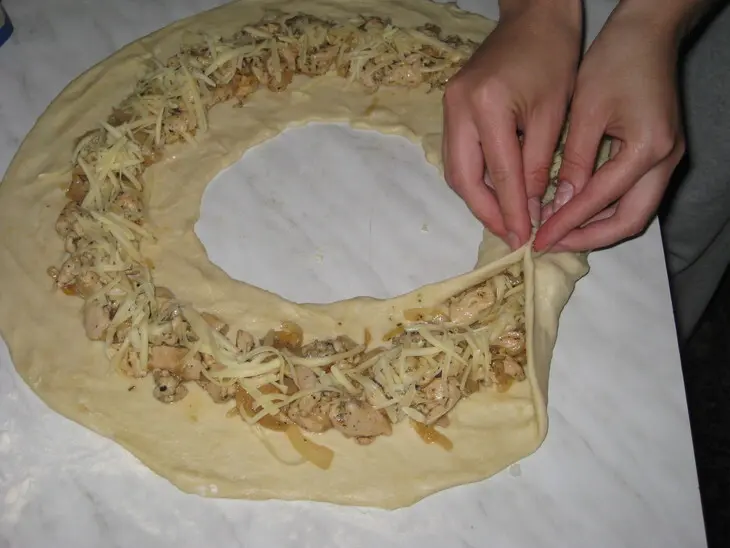 Кольцо с курицей: шаг 5