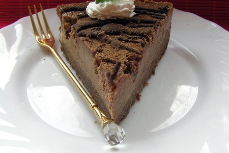Chocolate raspberry cheesecake: шаг 3