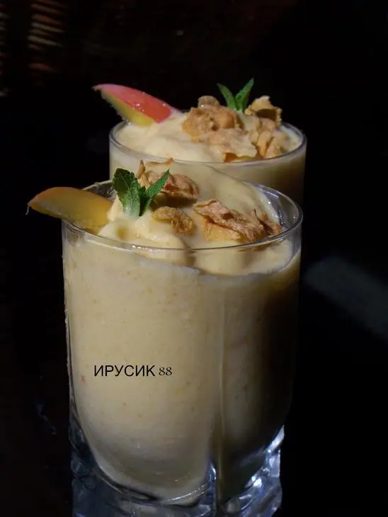 Смузи манговый с кукурузными хлопьями.: шаг 4