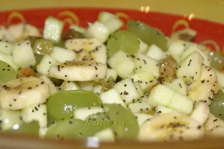 Фруктовый салат с маком: шаг 4