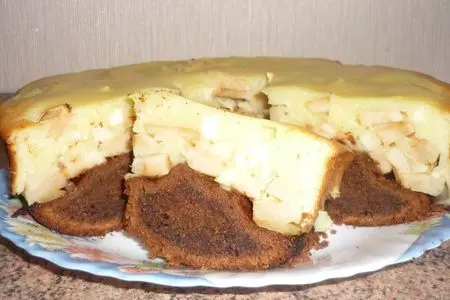 Яблочный пирог с творожной заливкой: шаг 1