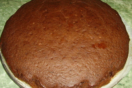 Тыквенно-шоколадный тортик с суфле и клубникой.: шаг 2