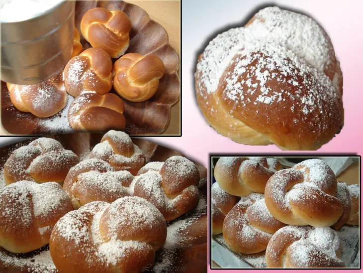 Японские булочки по методу заварки теста "65°-цельсия"  (water-roux sweet bun dough): шаг 12