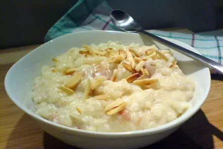 Ризотто молочно-ревеневый: шаг 3