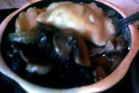 Вареники с картошкой в горшочках с грибным бульоном (постные и непостные): шаг 5