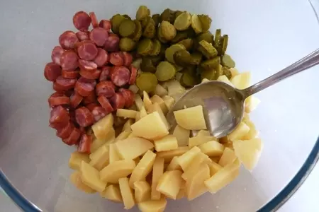 Немецкий картофельный салат: шаг 2