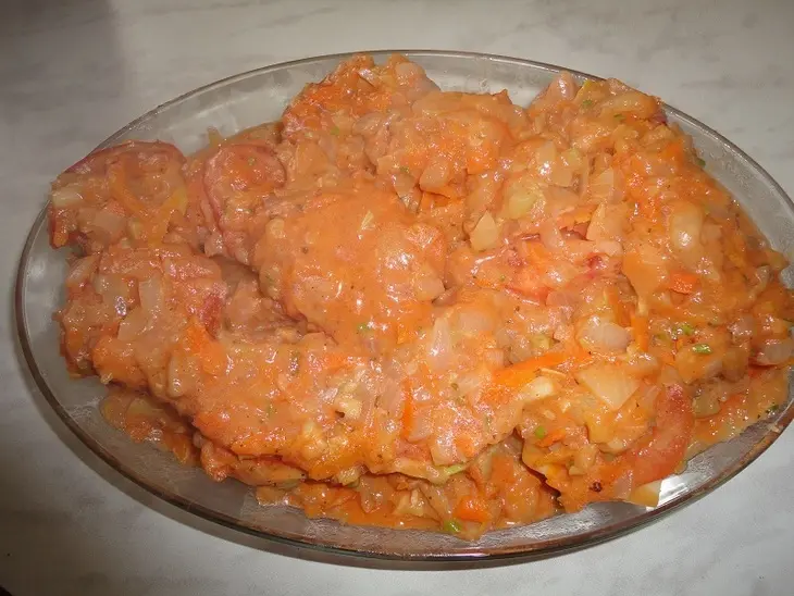 Запеченые фаршированные кабачки: шаг 6