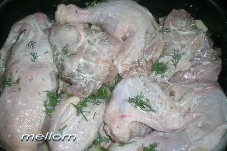 Курочка под сливками с картофелем и цветной капустой: шаг 3