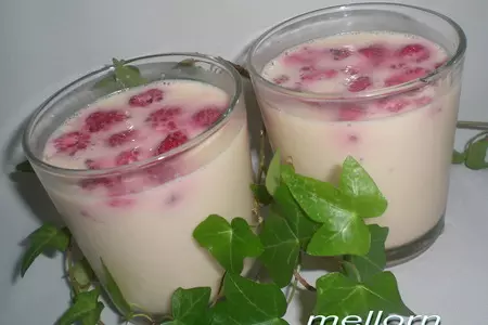 Желе из ряженки с малиной: шаг 4