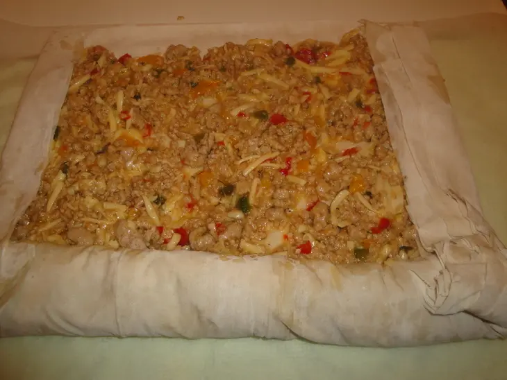 Мясной штрудель: шаг 1