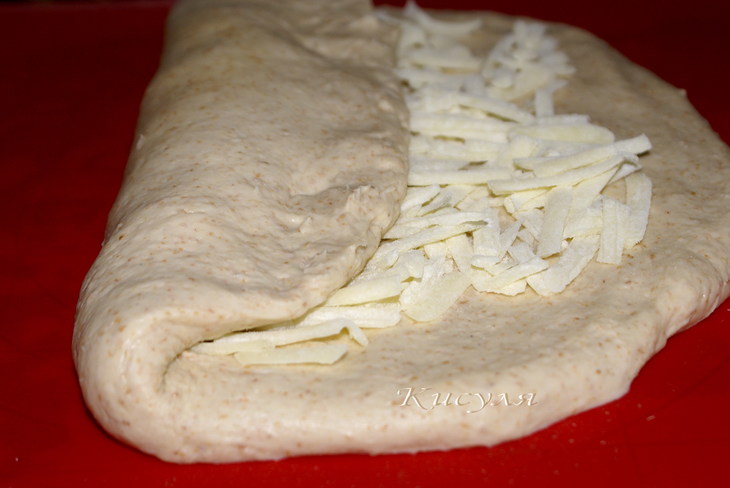Хлеб кукурузный с сыром (закваска на основе индийского морского риса): шаг 7