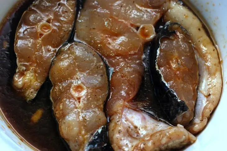 Сомик маринованный под соусом васаби: шаг 7