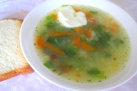 Рисово-овощной суп "выросла на грядке капустка ребяткам": шаг 2