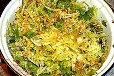 Витаминный салат с зеленой редькой: шаг 3