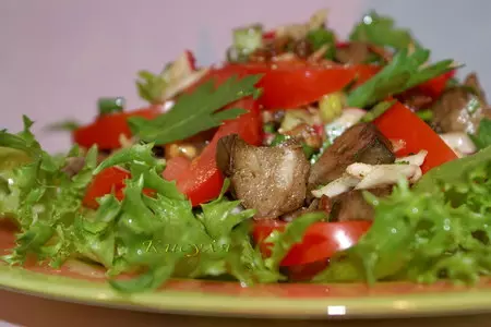 Куриная печёнка с беконом и редисом: шаг 4