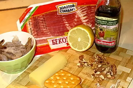 Фаршированные креветки, запеченные в беконе: шаг 4