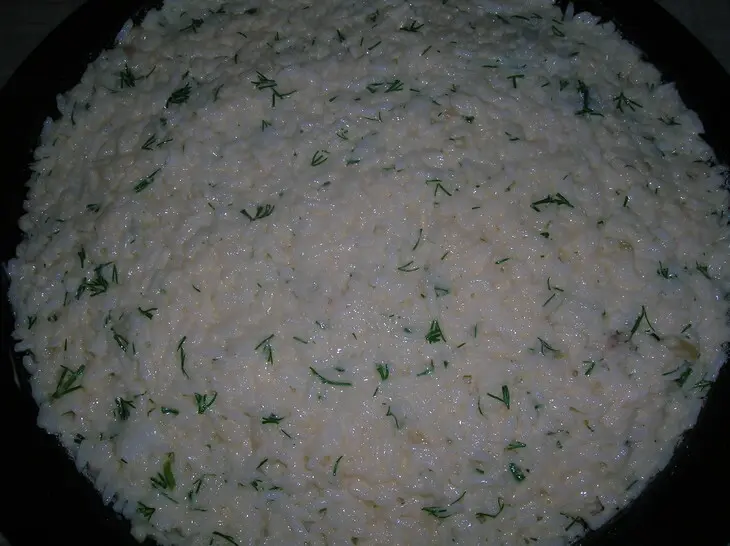 Запеканка " снежная", невероятно нежная, рисовая с грибами и курятиной: шаг 8