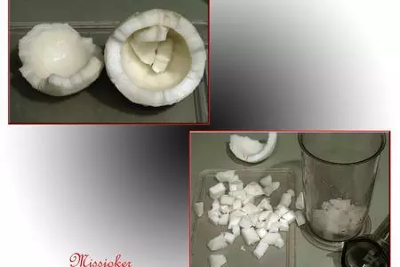 Кокосово-клубничное мороженое: шаг 2