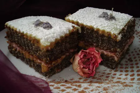 Пирожные ароматные "аморальное предложение от месье  massepain amandes de pavot": шаг 12
