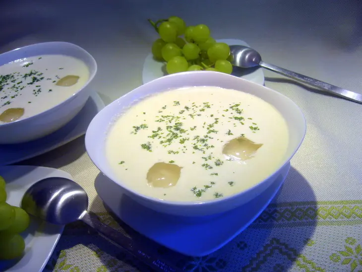 Холодный миндальный суп  "белый гаспачо - ajo blanco ": шаг 5