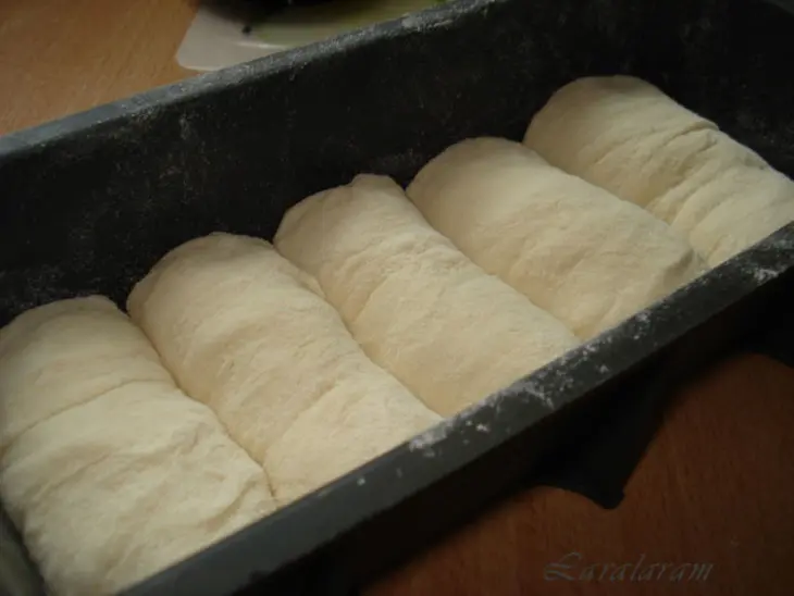 Хлеб тостовый "облачко"  // cream cheese bread: шаг 8
