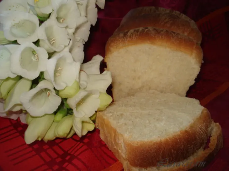 Хлеб тостовый "облачко"  // cream cheese bread: шаг 13