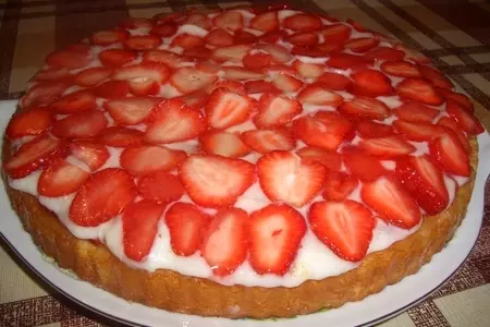 Пирог с клубникой "ко дню рождения": шаг 13