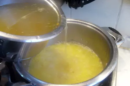 Ризотто с кофейными помидорами и жаренными мидиями: шаг 7