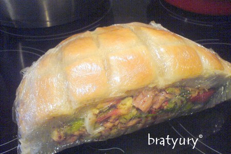 Пан-банья. чемоданный бутерброд для моего друга wereld: шаг 7