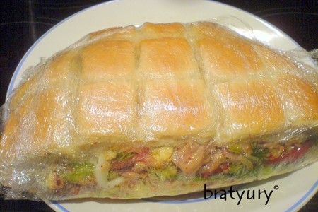 Пан-банья. чемоданный бутерброд для моего друга wereld: шаг 9