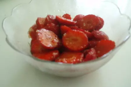Холодный десерт с маринованной клубникой-мой ответ турецкому султану, ой, bratyury: шаг 2