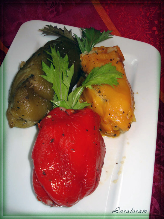 Вегетарианский ужин - основное блюдо триколор и салат во саду и в огороде (с посвящением): шаг 6