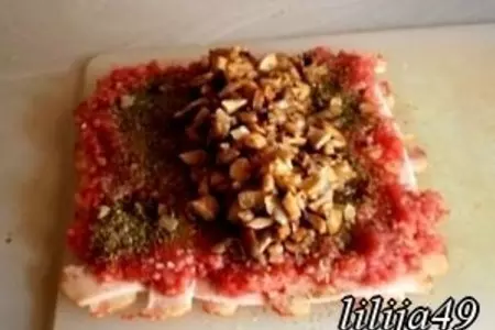 Мясной рулет в беконе: шаг 3