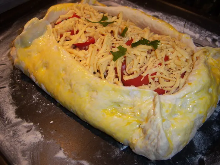 Семга en croute: шаг 5
