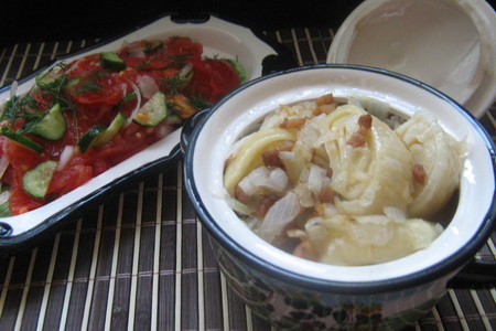 Кручёные паровые галушки с картофелем и шкварками.: шаг 13