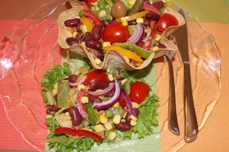 Летний   салат в стиле " мексикано"/дуэль/: шаг 6