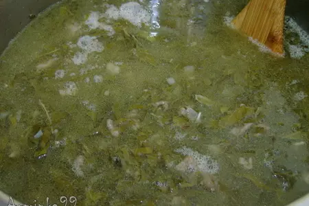 Плов с виноградными листьями: шаг 6