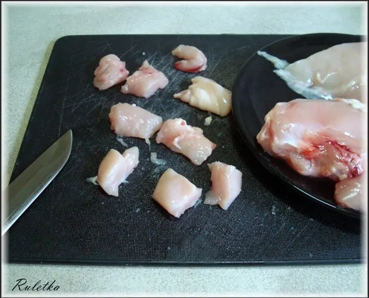 Цыплёнок с арахисом.: шаг 3