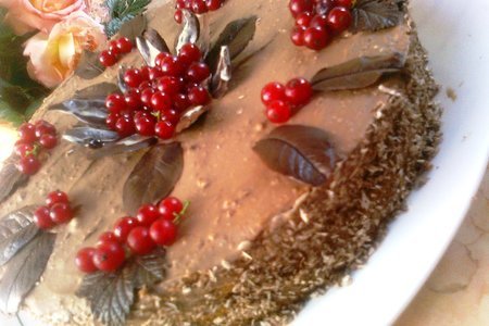 Бисквитный торт с шоколадно сливочным кремом: шаг 9