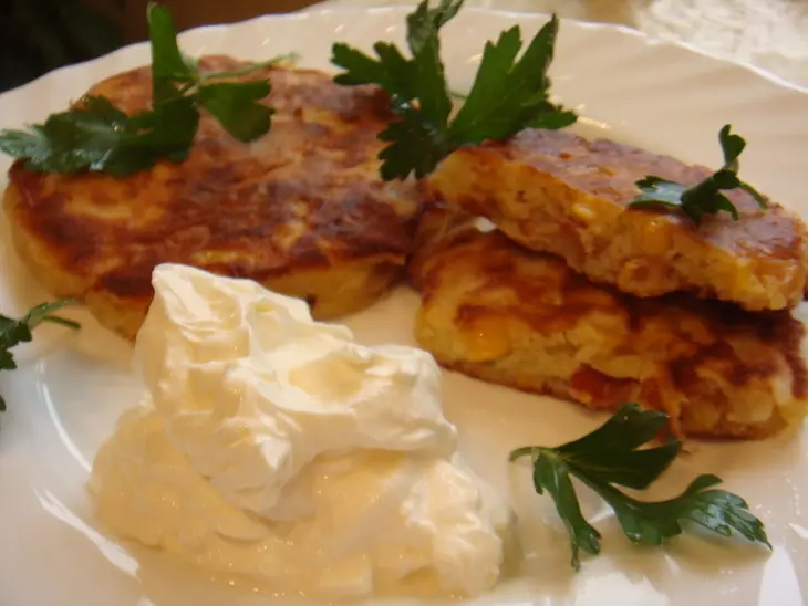 Кукурузные оладушки с беконом: шаг 5
