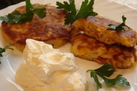 Кукурузные оладушки с беконом: шаг 5