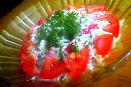 Салат из помидор с брынзой: шаг 5