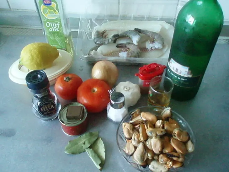 Zarzuela знойная с морепродуктами: шаг 1