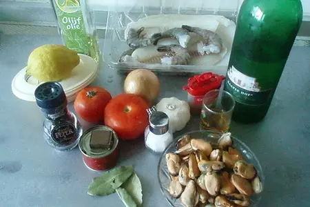 Zarzuela знойная с морепродуктами: шаг 1