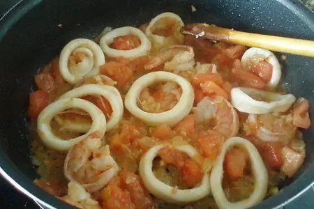 Zarzuela знойная с морепродуктами: шаг 5