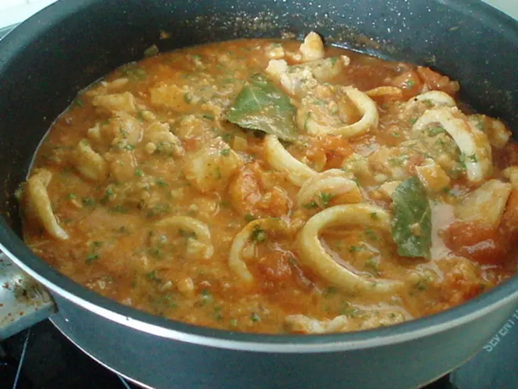 Zarzuela знойная с морепродуктами: шаг 6