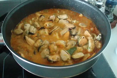 Zarzuela знойная с морепродуктами: шаг 7