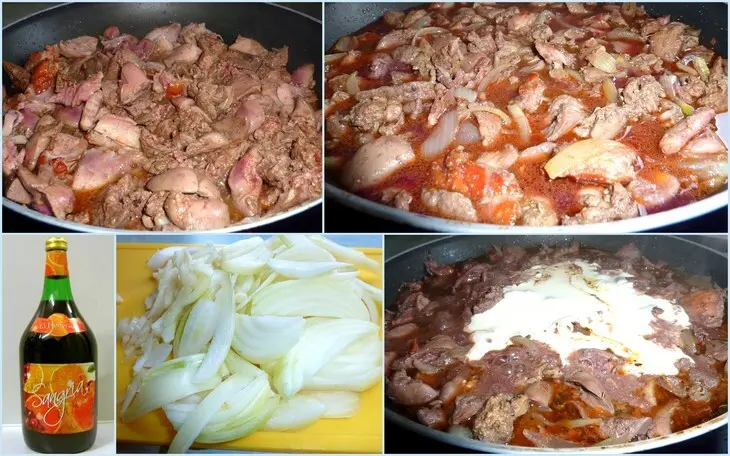 Куриная печень в sangria с копчёной ноткой: шаг 1