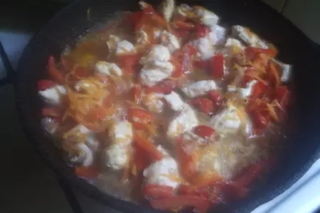 Паста с курицей и овощами: шаг 3